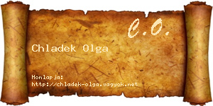 Chladek Olga névjegykártya